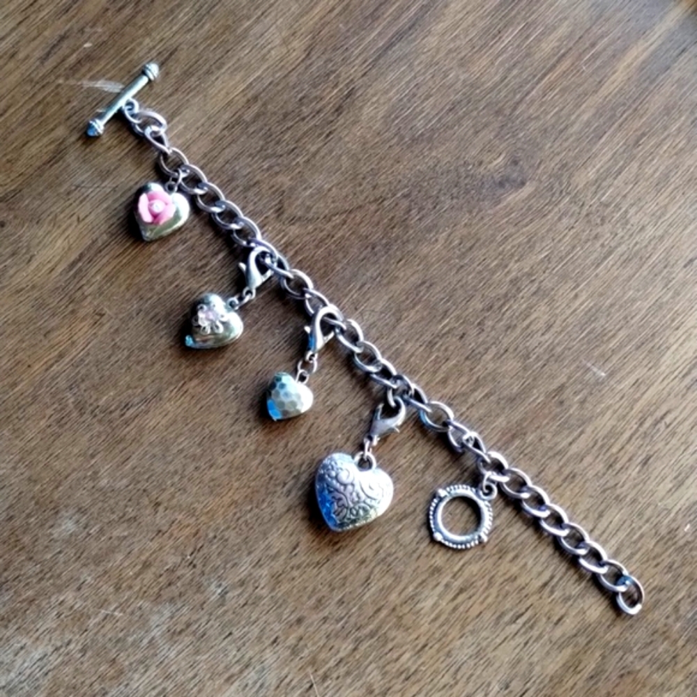 Heart Charm Bracelet
